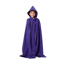 Purple Cloak or cape with hood for Kids 8-10 years  - $24.00