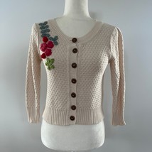 EINII Crocheted Floral Cardigan Sweater Small NWOT - $38.69