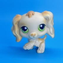 Littlest Pet Shop Authentic #347 Cocker Spaniel Dog Blonde/Yellow - Green Eyes - £14.83 GBP