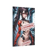 Brown Haired Cyber Waifu - Premium 8&quot; X 12&quot; Metal Print, Gift, Anime Wal... - $18.80