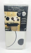 RoomMates Black &amp; White Chalkboard Dry Erase Dots Peel and Stick Wall De... - £10.37 GBP