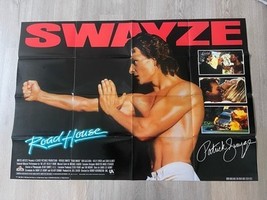Roadhouse Patrick Swayze Original Movie Poster Promo 27x39” Folded CV JD - $24.75