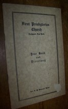 c1921 1st Presbyterian Church Lockport Ny History Book Members Geneaology - £7.83 GBP