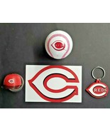Cincinnati Reds Baseball Vending Charms Lot of 4 Ball, Helmet, Key Chain... - £13.58 GBP