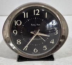 Vintage Westclox Baby Ben 53632 Black Metal Wind-Up Alarm Clock For Repa... - $350.61 MXN