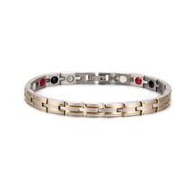 Vinterly Energy Magnetic Bracelets for Women Chain Link Health Germanium Stainle - £18.74 GBP