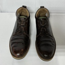 Clarks Mens 11.5 Edgewick Brown Mid Ankle Chukka Boots Shoes Leather Lac... - $743.70 MXN