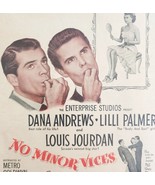 No Minor Vices Movie Film 1948 Advertisement Dana Andrews Palmer Cinema ... - €25,80 EUR