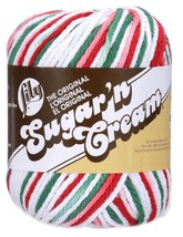 Spinrite Lily Sugar&#39;n Cream Yarn Ombres Mistletoe 1 Pack of 4 Skein - $684.95 MXN