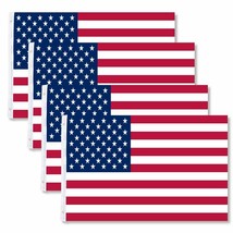 4 Pack 3x5 American Flags w/ Grommets USA United States of America USA S... - $232.99 MXN