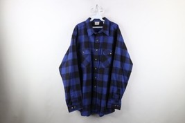 Vintage 90s Five Brother Mens 2XLT Heavyweight Collared Flannel Button Shirt - £45.77 GBP