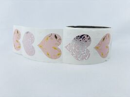 Vintage 1997 Filigree Heart Mrs. Grossman's Stickers Roll Scrapbooking Foil - $29.88