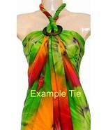 Sarong Bali Scarf Coverup  82 in x 46 in Size Color Choice Video Bangle ... - £17.95 GBP