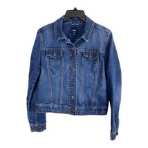 Gap Womens Jacket Adult Size Large Blue Denim Western Long Sleeve Rockab... - $33.93