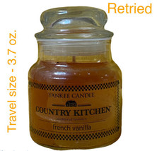 Yankee Candle French Vanilla Jar Candle 3.7 Oz Brand New Travel Size Retired Htf - £17.50 GBP