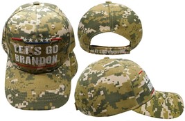 Let&#39;s Go Brandon Red Border 5 Stars ACU Digital Camo Acrylic Embroidered Cap Hat - £12.57 GBP