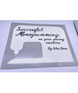 Successful Monogramming on Your Sewing Machine by Celia Kreie celia Kreie - $32.30 CAD