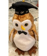 TY Beanie Babies Owl Named &quot;Wisest&quot; 8&quot; Graduation Cap 2000 Tag - £4.98 GBP