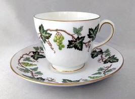 Vintage Wedgwood Bone China (England) Santa Clara Grapevine Tea Cup &amp; Saucer Set - £13.97 GBP