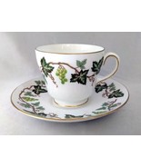 Vintage WEDGWOOD Bone China (England) SANTA CLARA Grapevine Tea Cup &amp; Sa... - £13.79 GBP