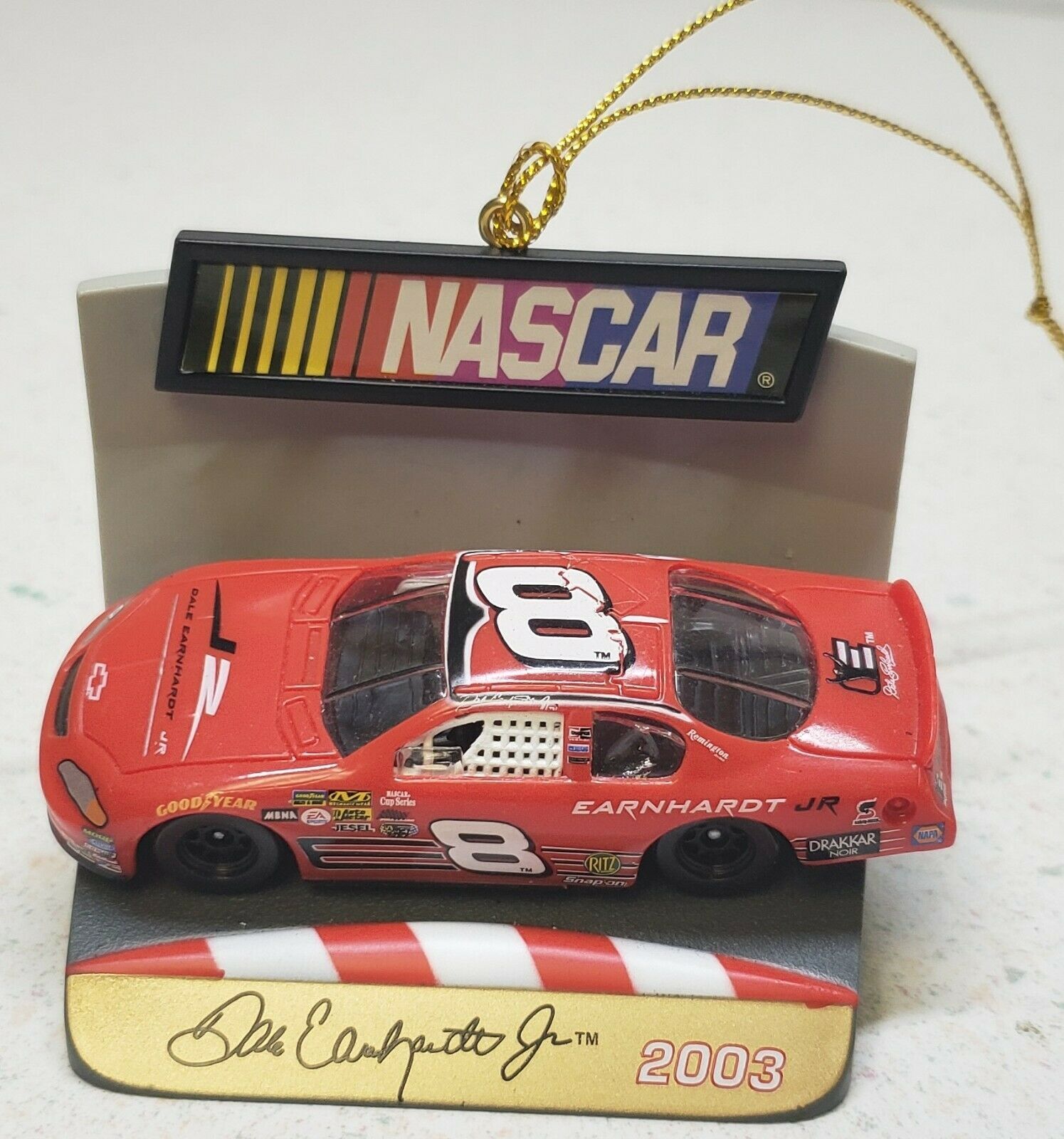 Dale Earnhardt Jr Winner's Circle #8 2003 Dated Collectible Christmas Ornament - £11.45 GBP