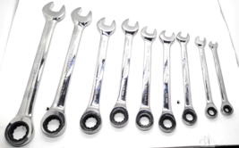 Gear Wrench 9 Piece Ratcheting Combination Wrench Metric Set 6-19 - £31.38 GBP