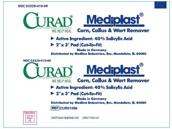 1, 2, 3 or 4 CURAD MEDIPLAST Corn Wart Callus Remover CUT TO FIT Pad Fas... - $4.99+