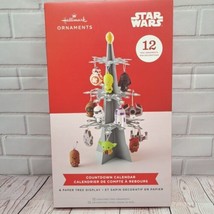 Hallmark Star Wars Countdown Calendar - 12 Mini Ornaments + Paper Tree Display - £17.09 GBP