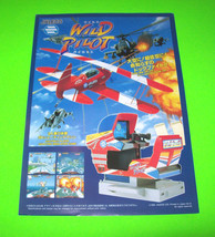 Wild Pilot 1992 Original Nos Video Arcade Game Promo Flyer Retro Vintage - £18.72 GBP