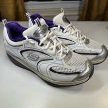 Skechers Womens Shape Ups Xf Accelerators Walking Shoes White/Purple 123... - $29.99