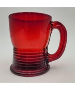 Rare Vintage Cambridge Tally Ho Ruby Red Glass Punch Bowl Cup Mug Multip... - $276.85 MXN