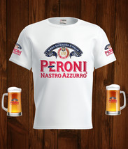 Peroni  Beer White T-Shirt, High Quality, Gift Beer Shirt  - £25.17 GBP