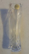 025 Vintge Cristal D&#39;arques Lead Crystal Vase France Made Sticker Intact - £15.73 GBP