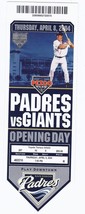 2004 San Diego Padres First Ever Game At Petco Park Full Unused Season Ticket - £115.50 GBP