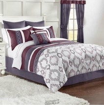 Hotel Collection 12-Piece Multicolor Bed-In-A-Bag Wine Full 100% Polyester - $113.99