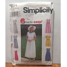 Simplicity Sewing Pattern Maxi Twirl Modest Dress 8071 Women P 12 14 16 UNCUT - £10.85 GBP