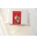 Holiday Lane Gold-Tone Crystal Angel &amp; Harp Pin T701 - $200.86 MXN