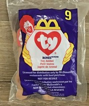 1998 McDonalds Happy Meal Toy #9 Teeny Beanie Baby TY BONES THE DOG Sealed - £3.09 GBP