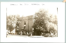  RPPC 1940s Greenup Kentucky KY Greenup County Courthouse Cars Postcard Q21 - $30.64