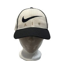 Vintage Nike Air Hat Adult White Mesh Stripe 90s Red Tag - $681.03 MXN
