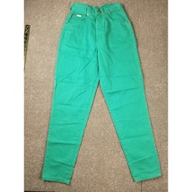 Chic Jeans Women&#39;s 8 Vintage Teal Denim High Waist Taper Mom Pants 90s R... - £19.61 GBP