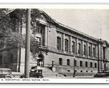 Post Office Building Grand Rapids Michigan MI UNP B&amp;W Clear View WB Post... - $3.91