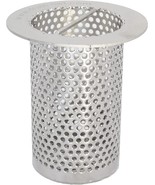 3&quot; Commercial Floor Drain Strainer, 4&quot; Tall, Perforated Stainless Steel - £101.12 GBP