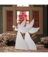 3Ft Set Of 2 Christmas Angel Yard Decorations Weather-Resistant Pvc 4 St... - £78.09 GBP