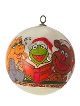 Muppets Christmas Ornament Miss Piggy Kermit Frog 1980 Holiday Ball Jim Henson - £18.65 GBP