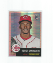 Reiver Sanmartin (Reds) 2022 Topps Chrome Plat Anniv Silver Prizm Rookie #441 - £7.43 GBP