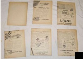 Evinrude Outboard Manual Lot of 6 Newspaper Proofs - £18.04 GBP