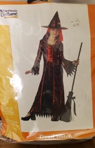 NEW California Costume DEVIL WITCH Halloween Costume Child Size Large (10-12) - £15.98 GBP