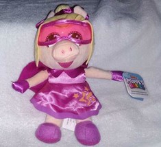 Disney Junior Muppet Babies Super Fabulous Miss Piggy 8&quot; Plush NWT - £5.49 GBP