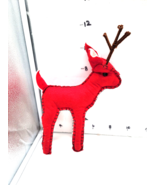 Retro Felt Reindeer Red Deer Decor Target Wondershop Christmas Holiday - $13.98
